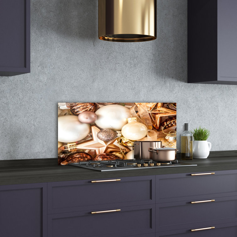 The Seasonal Aisle Halstead 50cm x 100cm Glass Panel Wayfair.co.uk